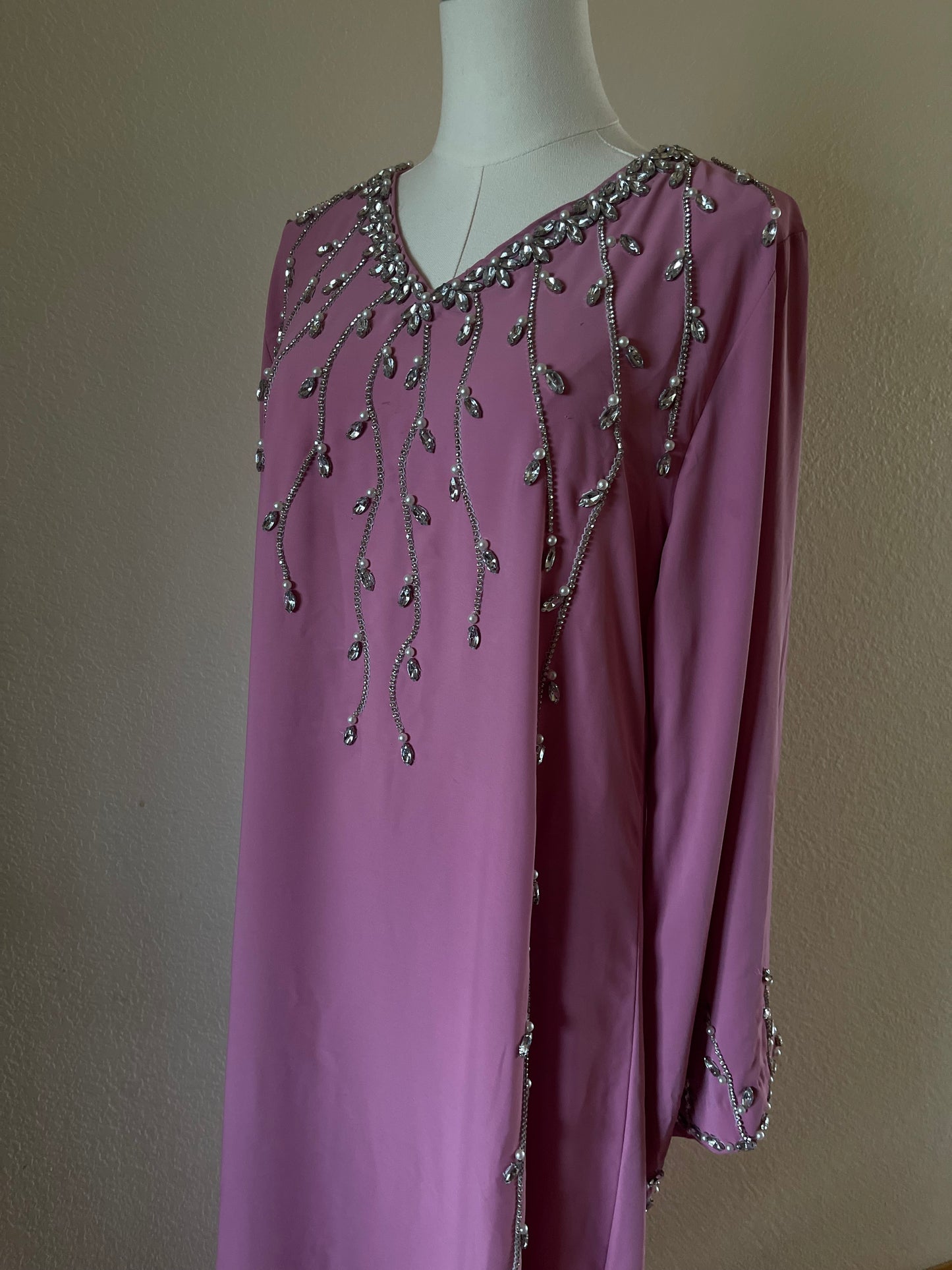 Pink Rhinestone Dress