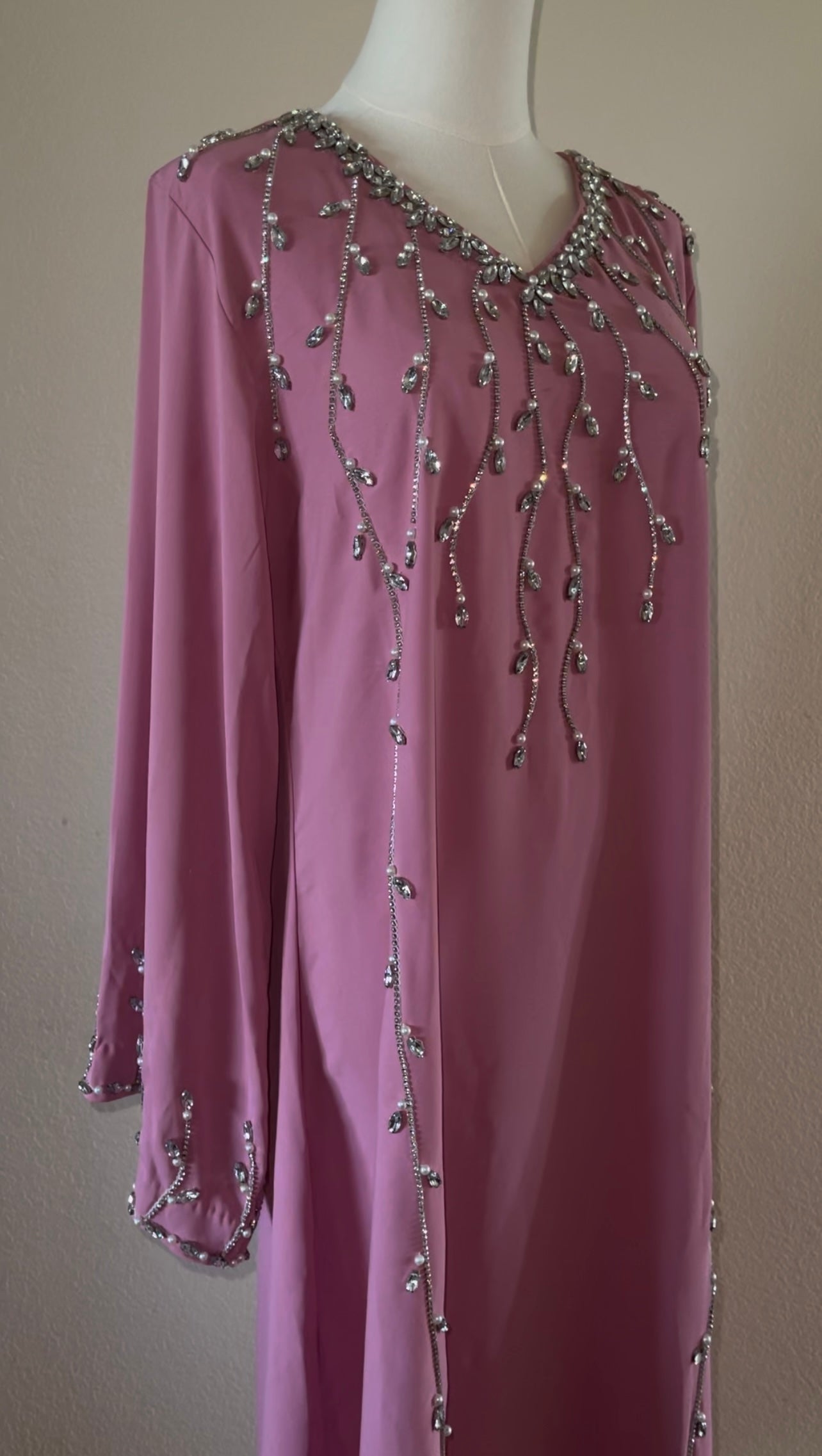 Pink Rhinestone Dress